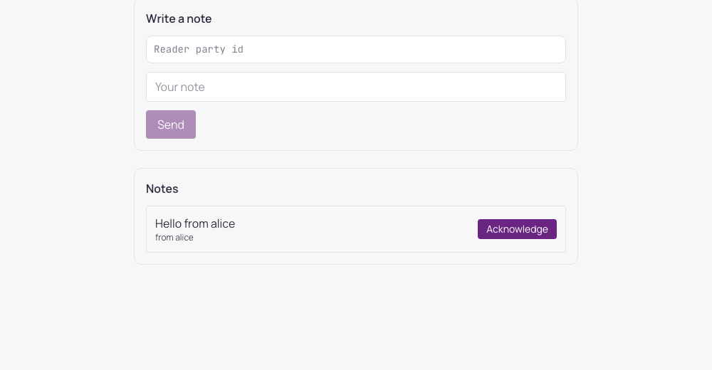 The finished app